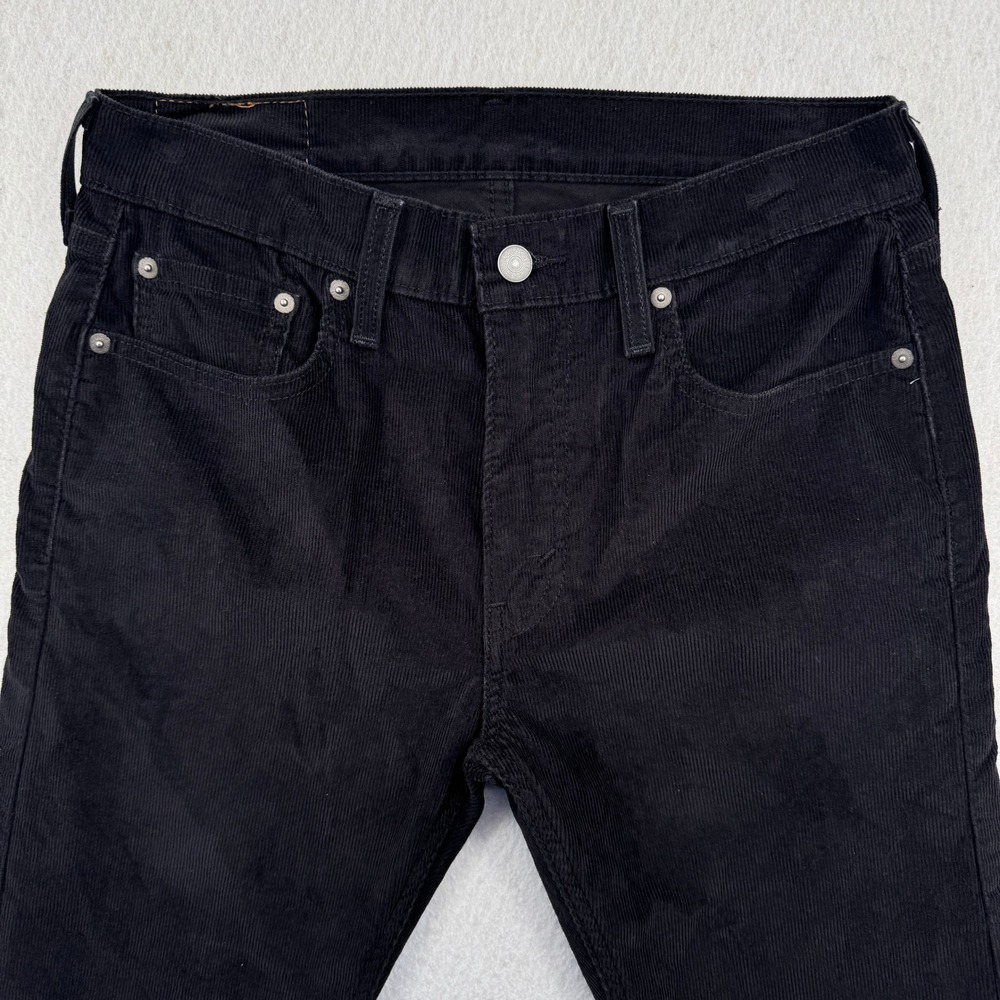 Levis 512 Slim Tapered Fit Corduroy Pants Mens 30x32 (30x30) Black Classic Retro